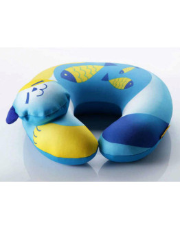 Детская подушка для путешествий Travel Blue Fun Pillow Кот с наполнителем из микробисера (235)