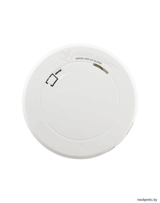 Датчик дыма и угарного газа First Alert Photoelectric Smoke and Carbon Monoxide Alarm со встроенной батареей