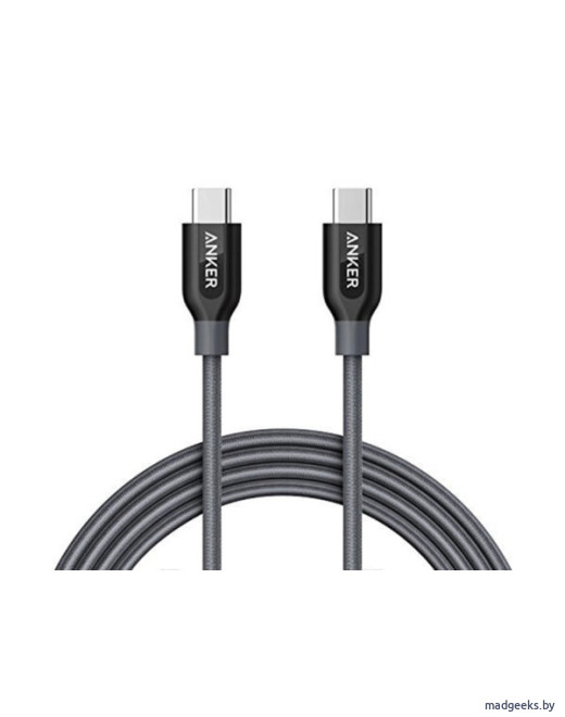 Кабель Anker PowerLine+ USB-C / USB-C 2.0 (1,8 м) (A8187)
