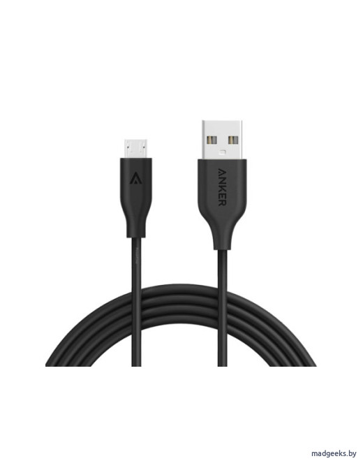 Кабель Anker PowerLine microUSB (3 м) (A8134)