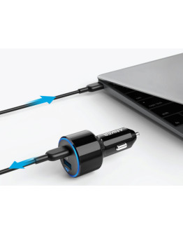 Автомобильное зарядное устройство Anker PowerDrive II PD USB-C с функцией быстрой зарядки (A2229)