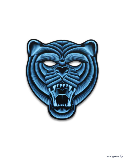 Cветовая маска с датчиком звука GeekMask Grizzli