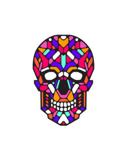 Cветовая маска с датчиком звука GeekMask Sugar Skull