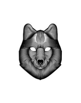 Cветовая маска с датчиком звука GeekMask Shadow Wolf