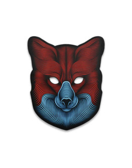 Cветовая маска с датчиком звука GeekMask Fox