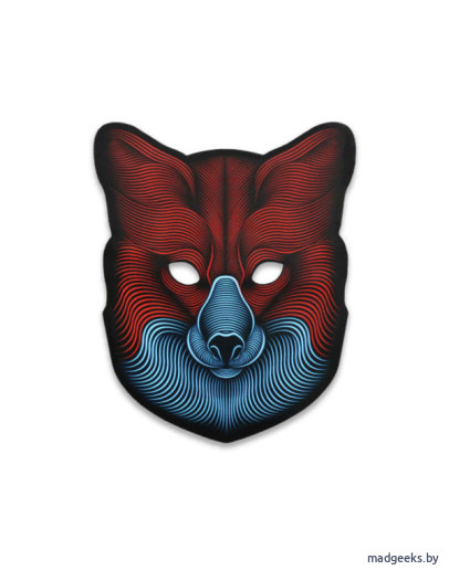 Cветовая маска с датчиком звука GeekMask Fox