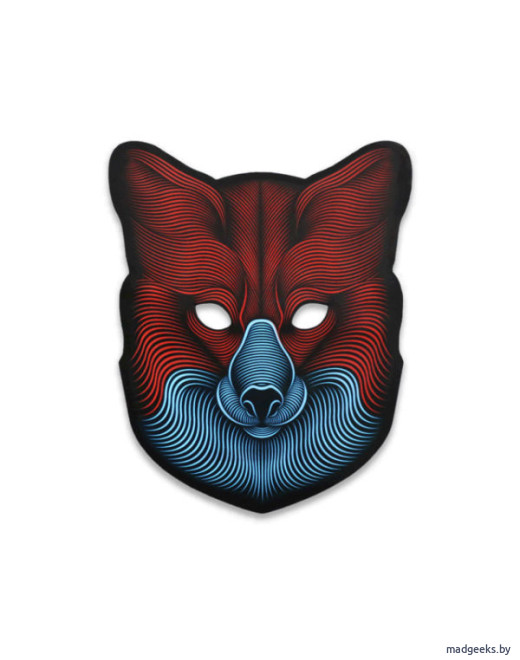Cветовая маска с датчиком звука GeekMask Fox