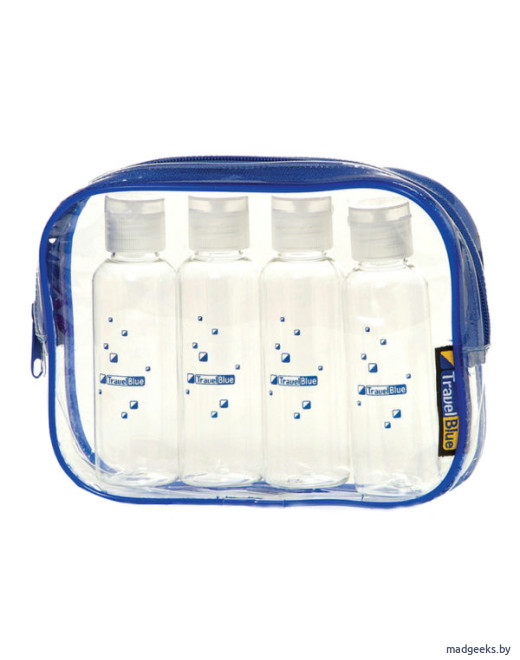 Комплект органайзера и 4-х флаконов для жидкостей Travel Blue Liquid Organiser (352)