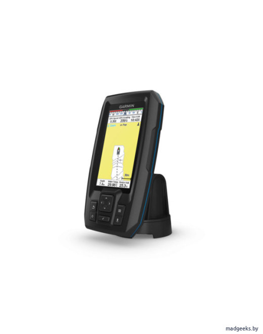 Рыбопоисковый эхолот Garmin Striker Plus 4 с двухлучевым транцевым трансдьюсером