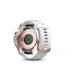 Спортивные часы Garmin Fenix 5S Sapphire розовое золото с белым браслетом