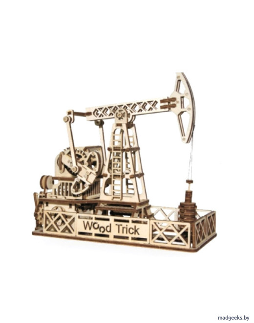 Механический 3D-пазл из дерева Wood Trick Нефтяная Вышка