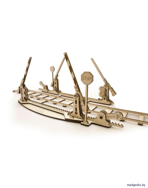 3D-пазл UGears Переезд (Rails)