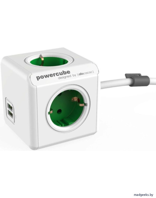 Разветвитель Allocacoc PowerCube Extended с USB (1,5 м)