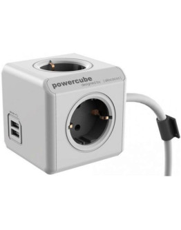 Разветвитель Allocacoc PowerCube Extended с USB (3 м)