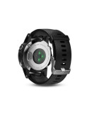 Спортивные часы Garmin Fenix 5S серебристые с черным ремешком