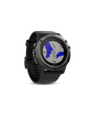 Спортивные часы Garmin Fenix 5X Sapphire серые с черным ремешком