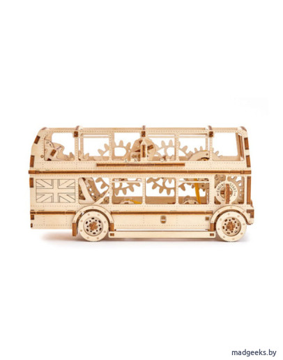 Механическая модель Wooden City Лондонский автобус