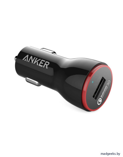 Автомобильное зарядное устройство Anker PowerDrive+ 1 с функцией быстрой зарядки