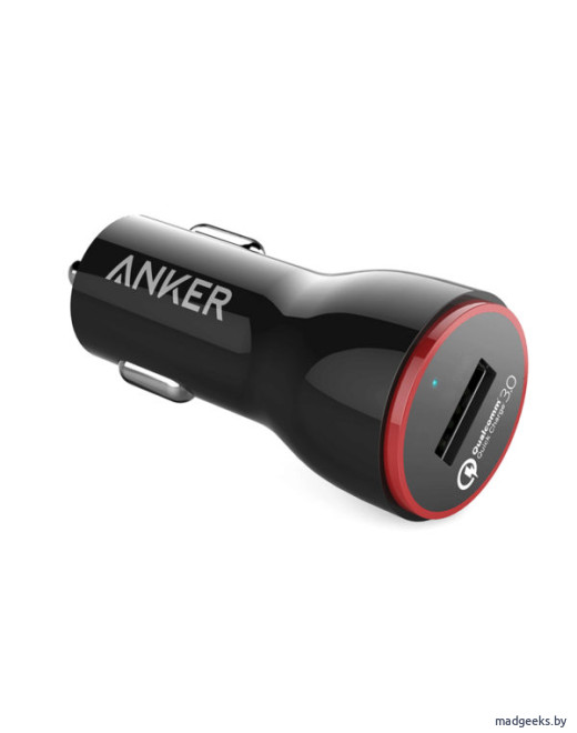 Автомобильное зарядное устройство Anker PowerDrive+ 1 с функцией быстрой зарядки