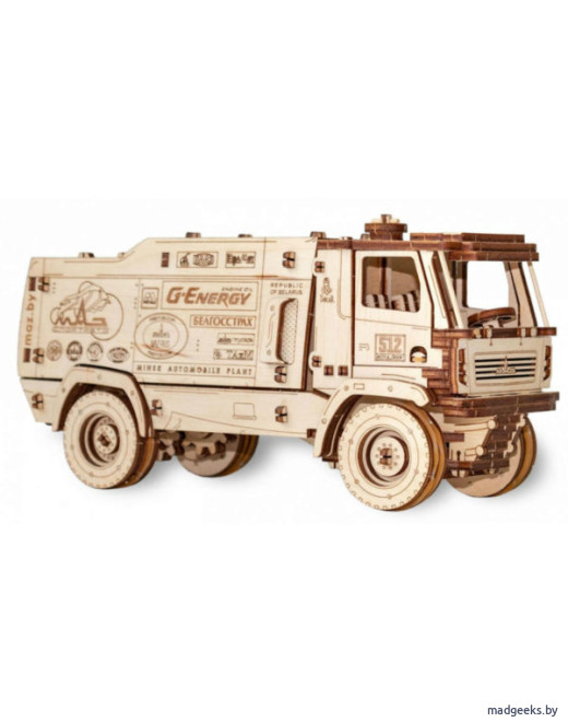 Деревянный 3D-конструктор Eco Wood Art МАЗ-5309RR 1:20