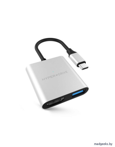 Адаптер Hyper HyperDrive 4K HDMI 3-in-1 USB-C Hub