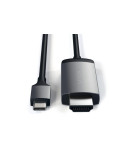 Кабели и переходники: Алюминиевый кабель Satechi Type-C HDMI 4K Cable 60 Гц Алюминиевый кабель Satechi Type-C HDMI 4K Cable 60 Гц