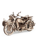 Деревянный 3D-конструктор Армия России Мотоцикл с коляской