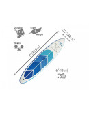 Надувная доска для SUP AERO Blue Ocean