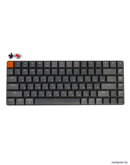 Беспроводная механическая ультратонкая клавиатура Keychron K3, 84 клавиши, RGB подстветка, Red Switch