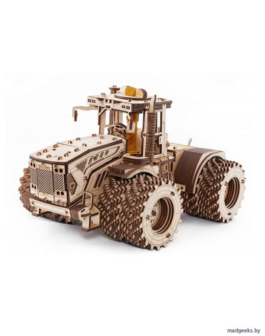 Деревянный 3D-конструктор Eco Wood Art Трактор Кировец К-7М