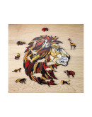 Деревянный пазл Eco Wood Art Лев L (31 × 28 см)