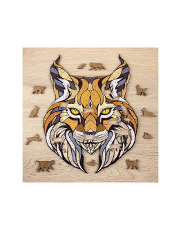 Деревянный пазл Eco Wood Art Рысь L (35 × 28 см)