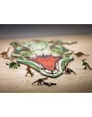 Деревянный пазл Eco Wood Art Динозавр T-REX XL (40 × 24 см)