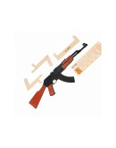 Деревянный резинкострел Армия России Автомат АК-47