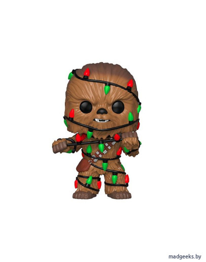 Фигурка Funko POP! Звездные войны Holiday Чубакка с гирляндой 33886