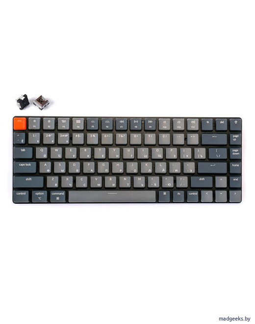 Беспроводная механическая ультратонкая клавиатура Keychron K3 White LED подсветка