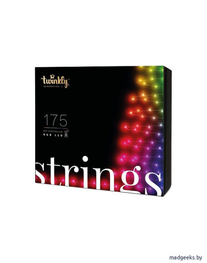 Smart-гирлянда Twinkly Strings TWS175STP-BEU (175 LED, IP44, Bluetooth + Wi-Fi)