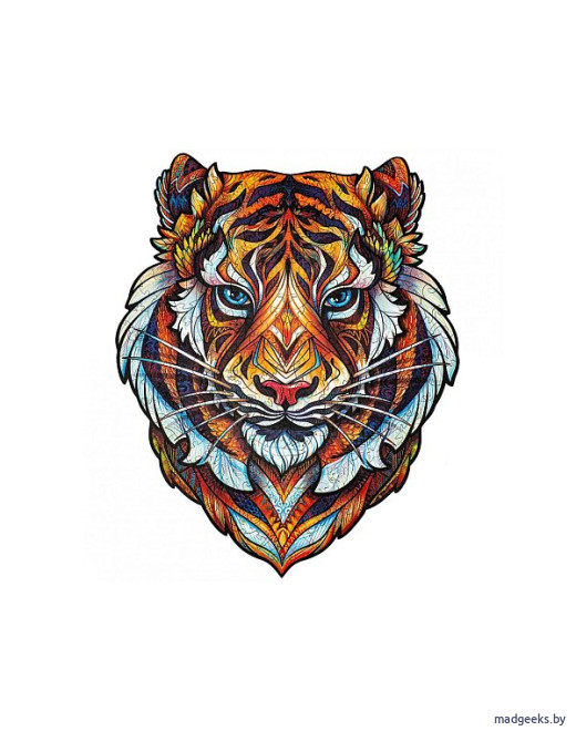 Деревянный пазл Unidragon Милый тигр (25 × 32 см, 181 дет.)
