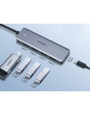 USB-концентратор UGREEN USB Type-C Hub 4 в 1 (70336)