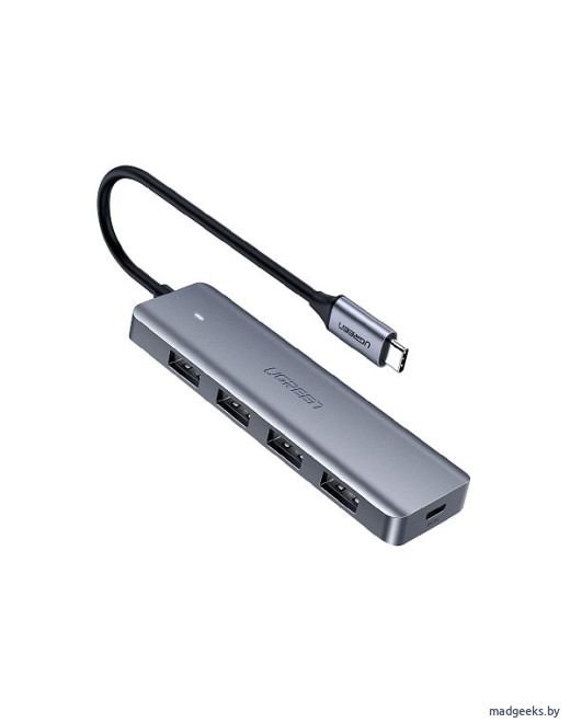 USB-концентратор UGREEN USB Type-C Hub 4 в 1 (70336)