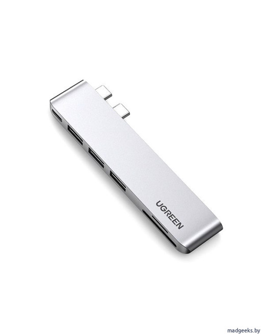 USB-концентратор для MacBook UGREEN USB Type-C Hub 6 в 2 (60560)