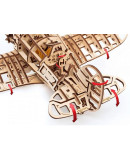 Деревянный 3D-конструктор Eco Wood Art Самолет с мотором