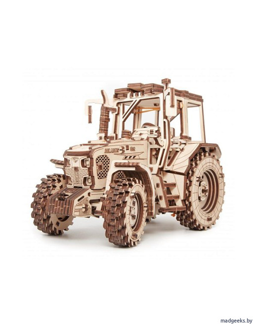 Деревянный 3D-конструктор Eco Wood Art Трактор Беларус 82