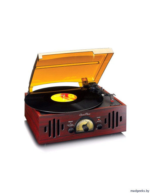 Виниловый проигрыватель Lenco TT-43 с FM-радио и Bluetooth