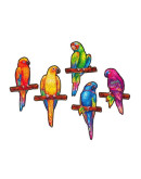 Деревянный пазл Unidragon Игривые попугаи (33 x 19 см, 104 дет.)