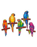Деревянный пазл Unidragon Игривые попугаи (49 x 27 см, 291 дет.)