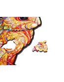 Деревянный пазл Unidragon Драгоценный Кролик (22 x 23 см, 106 дет.)