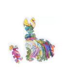 Деревянный пазл Unidragon Драгоценный Кролик (22 x 23 см, 106 дет.)