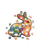 Деревянный пазл Unidragon Драгоценный Кролик (22 x 23 см, 106 дет.)