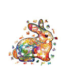 Деревянный пазл Unidragon Драгоценный Кролик (29 x 30 см, 195 дет.)